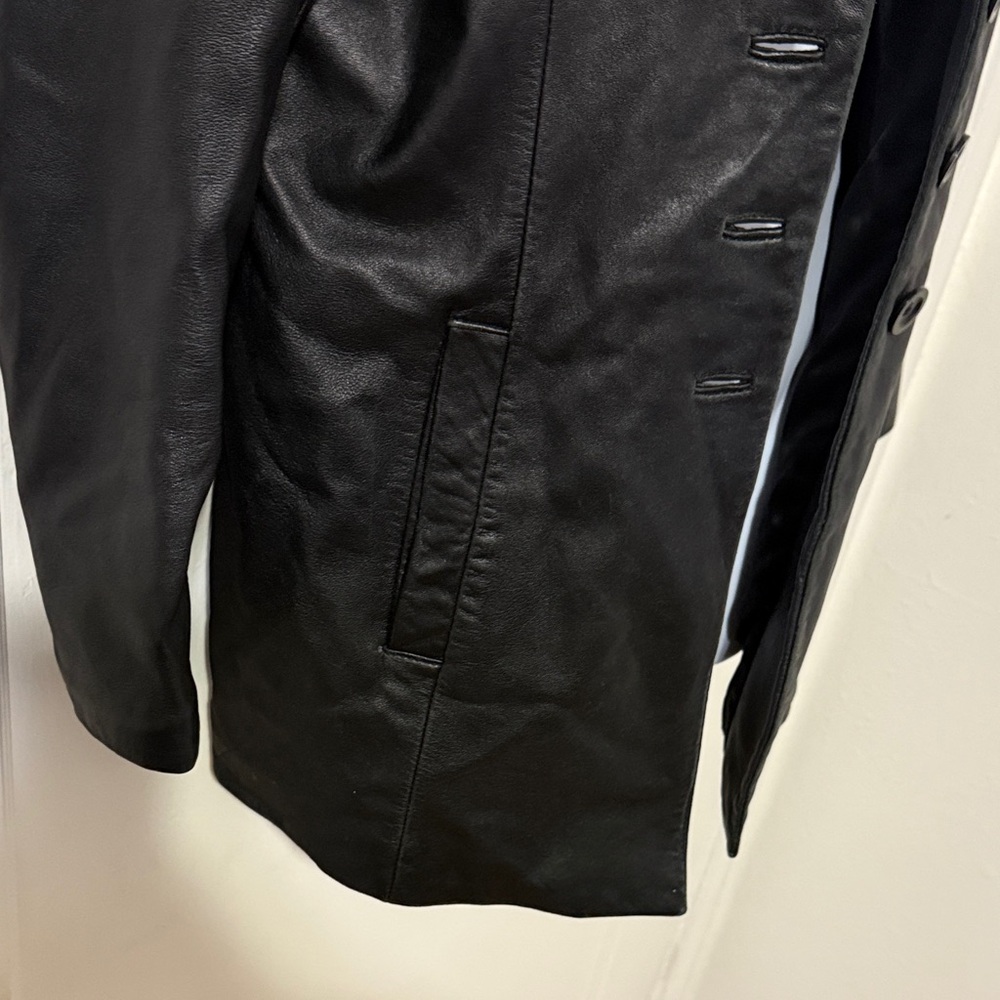 Bebe Black Leather Jacket - Picture 5 of 16